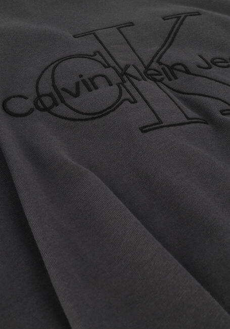 Graue CALVIN KLEIN T-shirt MONOLOGO WASHED TEE - large