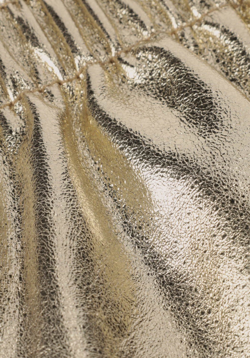 Goldfarbene EST'SEVEN Hosen EST'LEATHER SHORT COURT - large