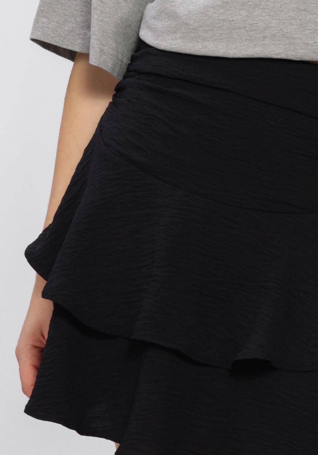 Schwarze NEO NOIR R&ouml;cke MITRA FRILL STRUCTURE SKIRT - large