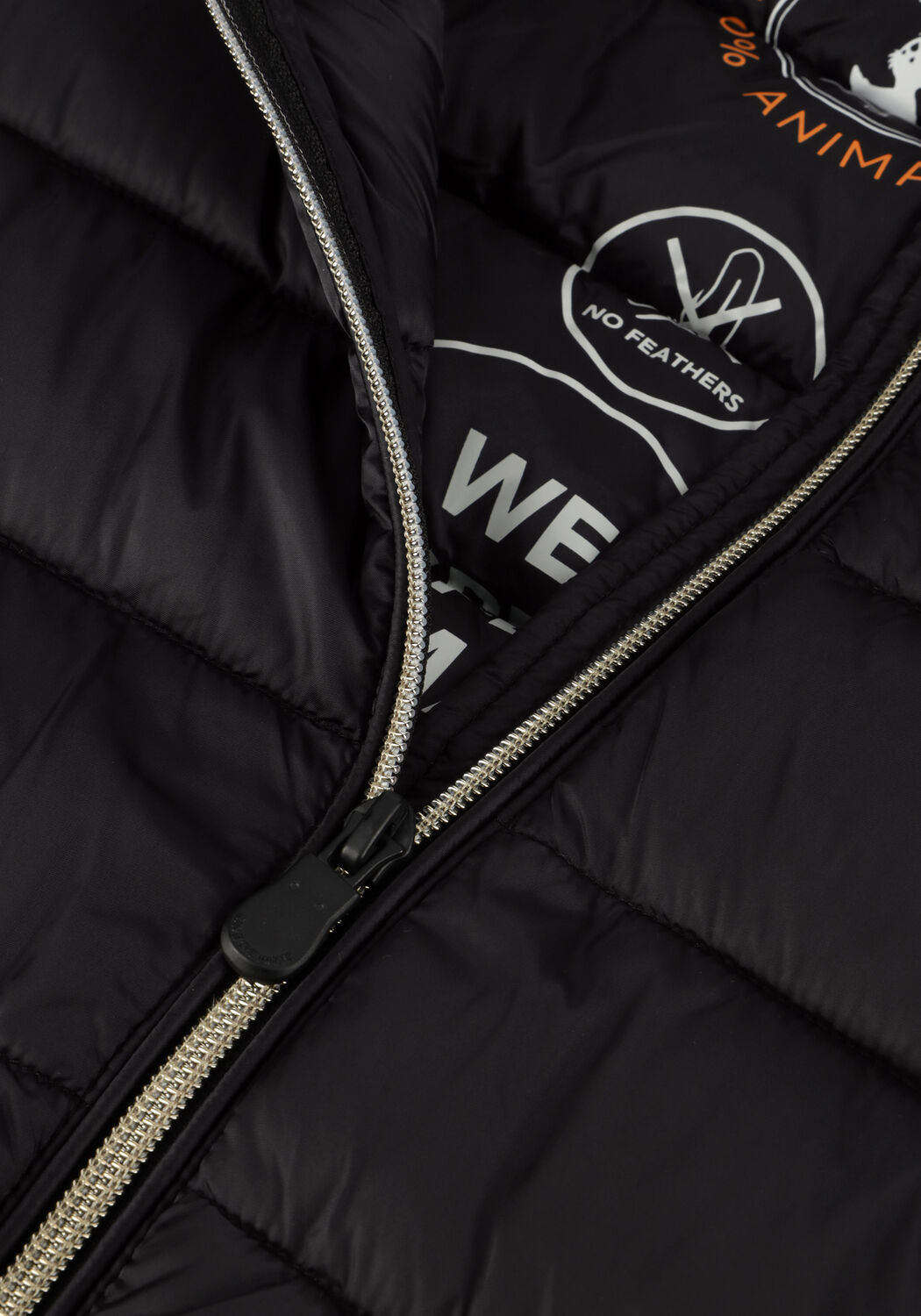 Schwarze SAVE THE DUCK Wattierte Jack ELSIE - large