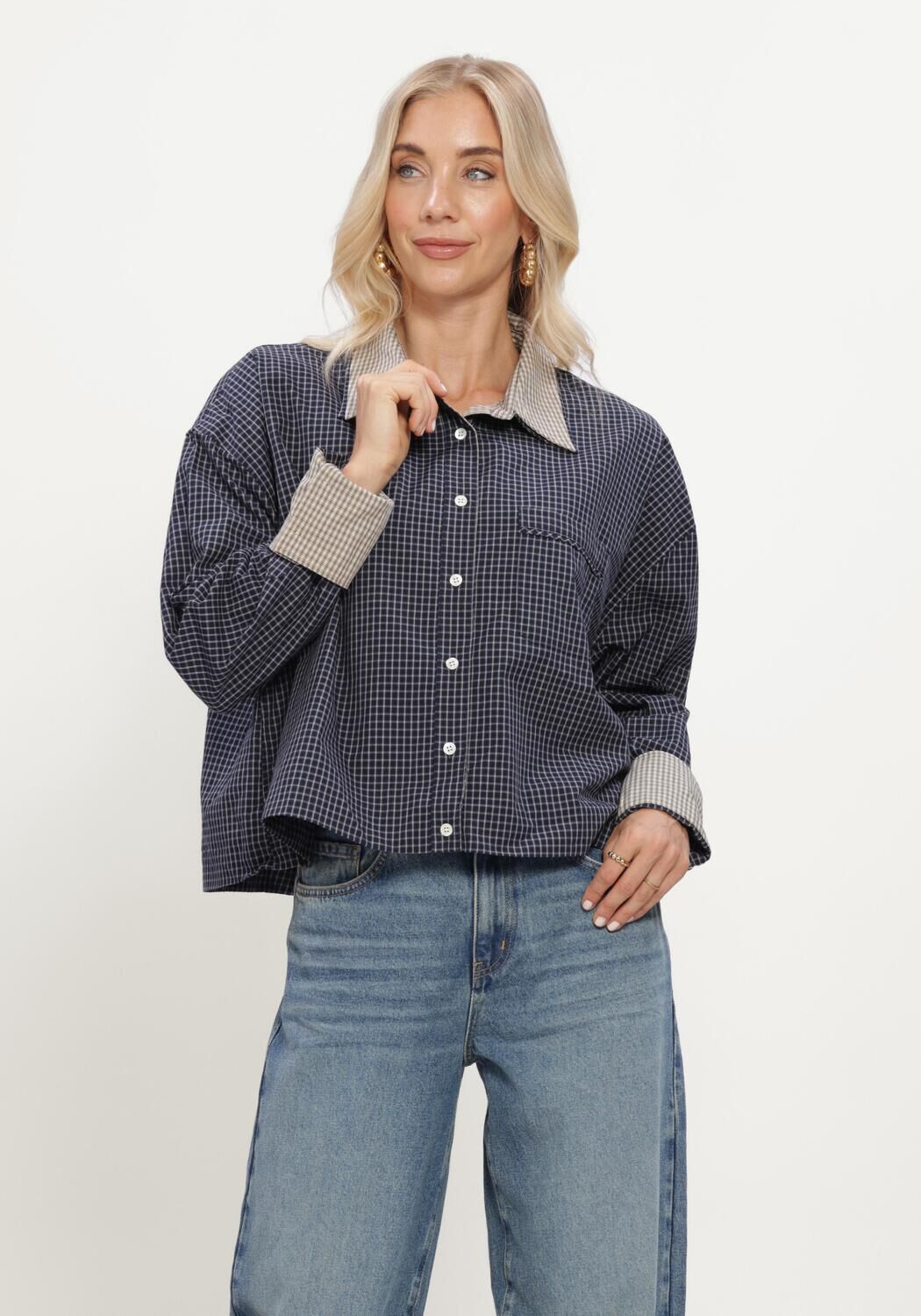 Dunkelblau CIRCLE OF TRUST Blusen NOA BLOUSE - large