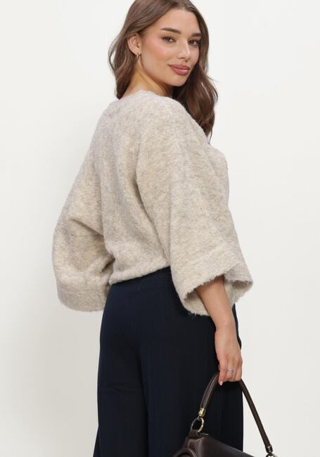 Sand AIMEE THE LABEL Pullover & Cardigans CLIPPOW6 KNITTED SWEATER - large