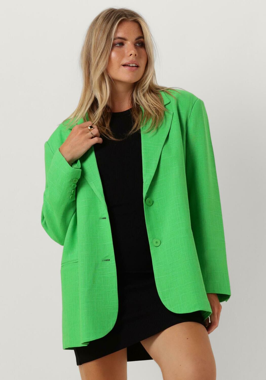 gr ne alix the label blazer ladies woven boucle oversized blazer