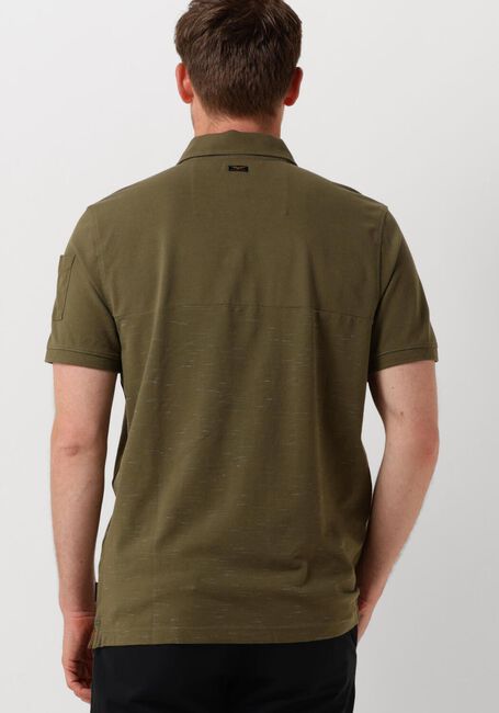 Grüne PME LEGEND Polo-Shirt SHORT SLEEVE POLO CARGO INJECTED BLOCK - large
