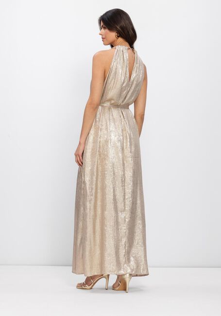 Beige DANTE6 Maxikleid HEAVENLY METALLIC HALTER DRESS - large