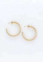 Goldfarbig NOTRE-V Ohrringe EARRING STRASS - medium