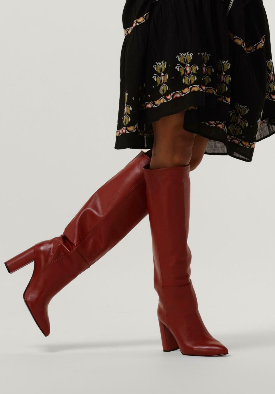 Cognacfarbene TORAL Hohe Stiefel 12591 - large