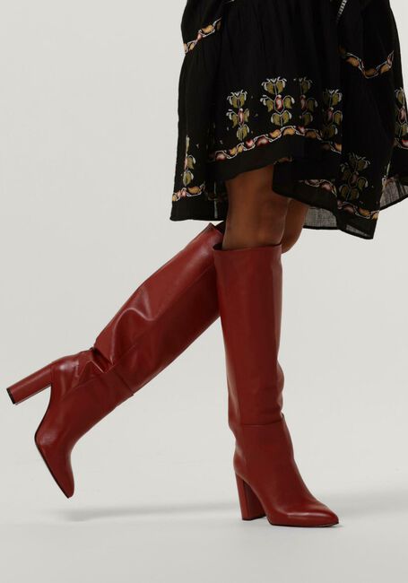 Cognacfarbene TORAL Hohe Stiefel 12591 - large