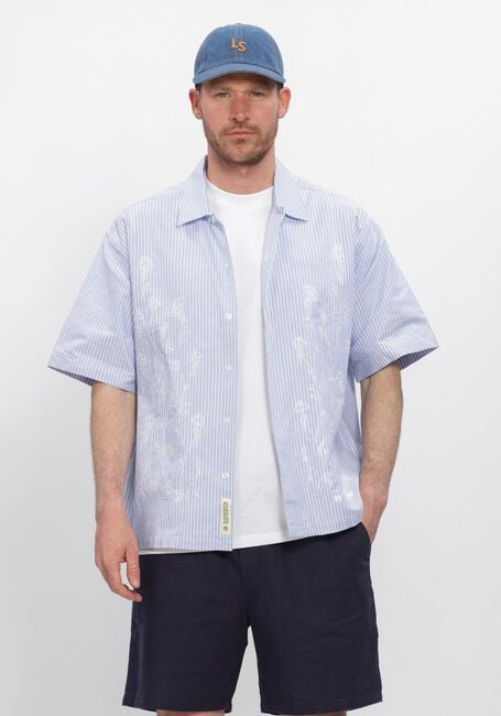 Hellblau WOODBIRD Casual-Oberhemd WBWANG OX FLOWER SHIRT - large