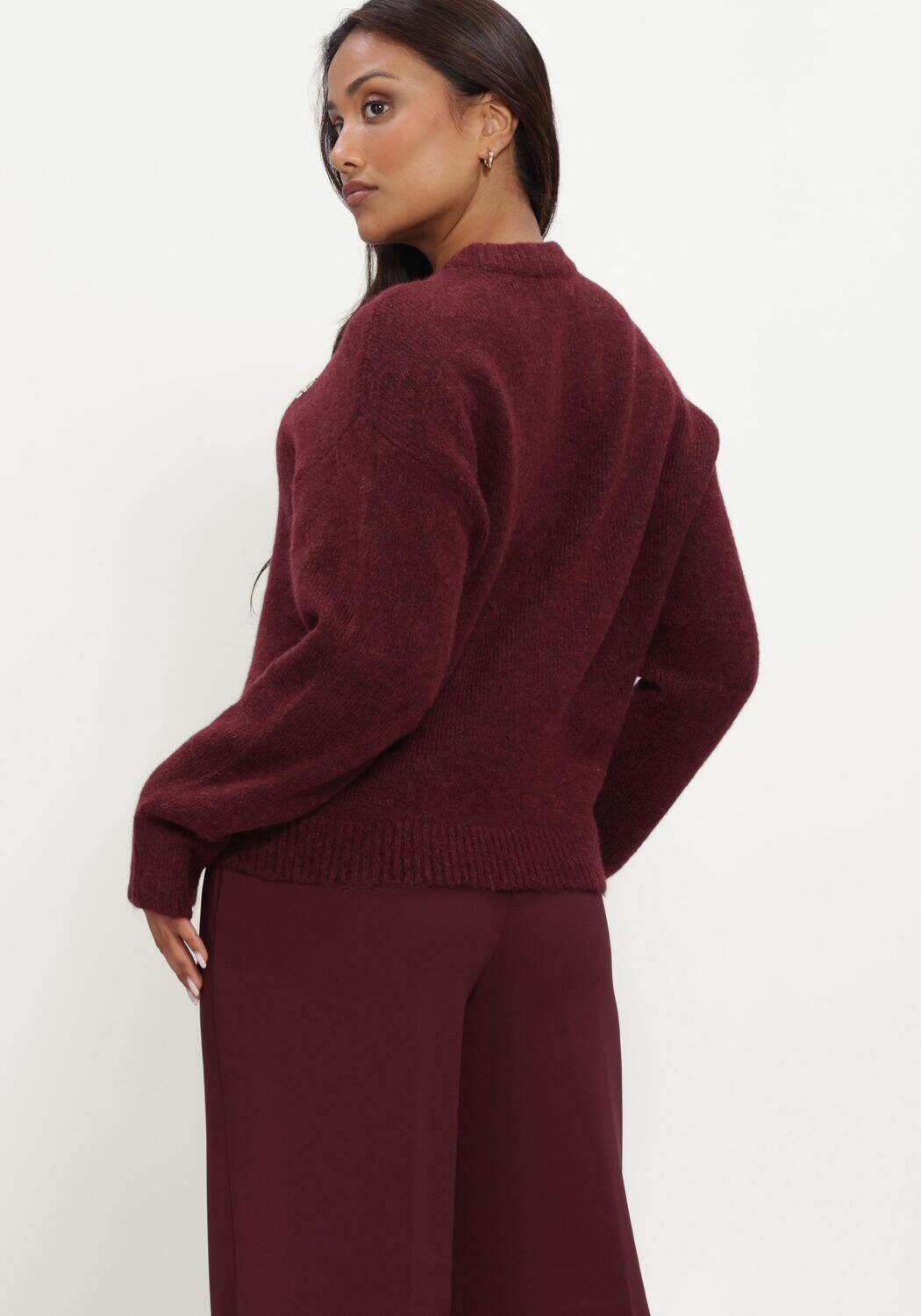 Bordeaux JOSH V Pullover IZE SWEATER - large