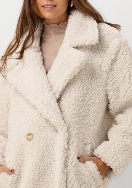 Weiße UGG Teddy-Jacke GERTRUDE LONG TEDDY COAT - large