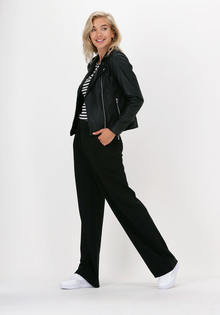 Schwarze GOOSECRAFT Lederjack GC JULIA BIKER - large