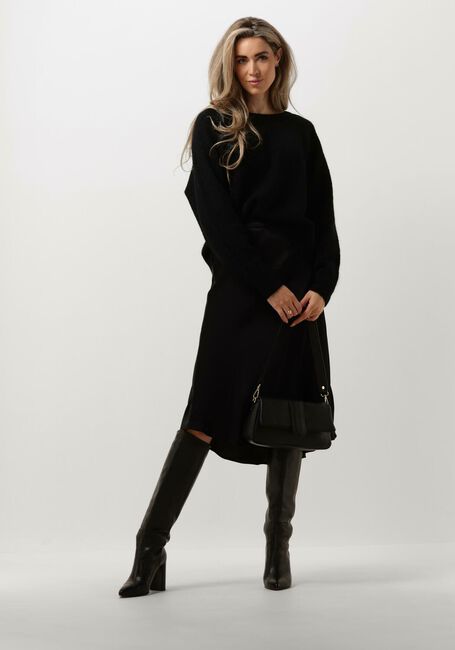Schwarze SECOND FEMALE Midirock EDDY MW MIDI SKIRT - large