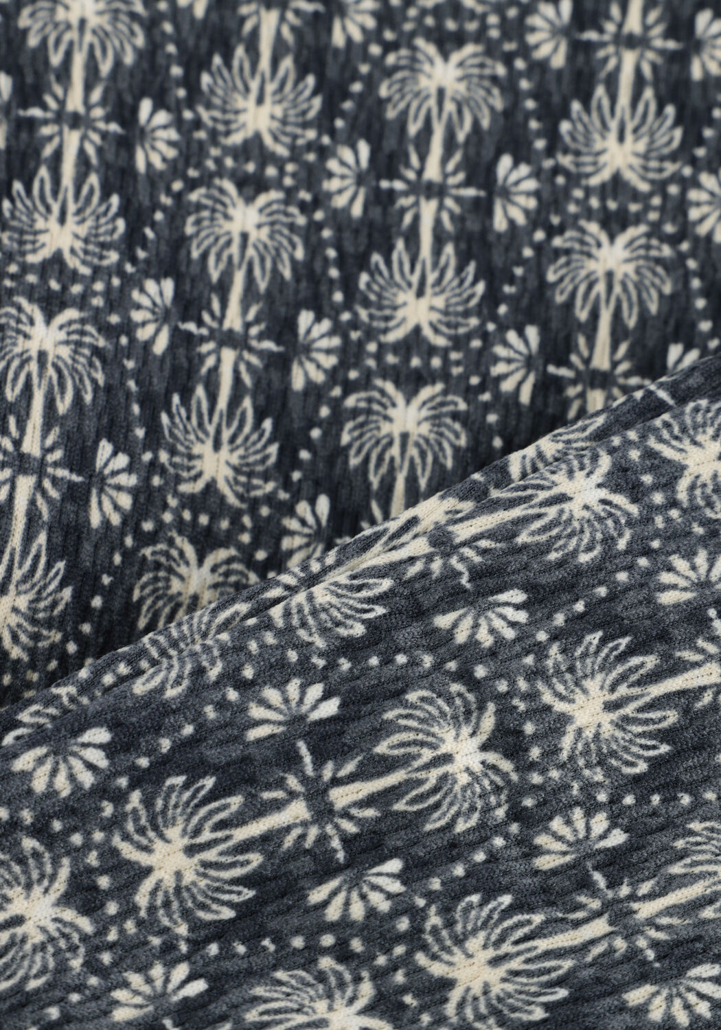 Anthrazit LIKE FLO Schlaghose FLOOR STRUCTURE FLARED PANTS - large