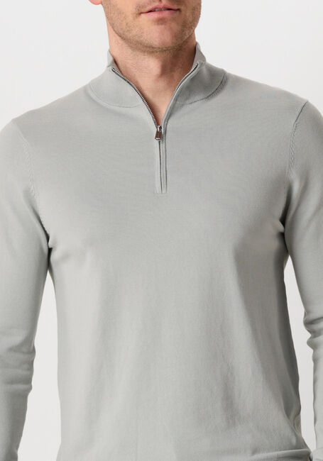 Grüne PROFUOMO Rollkragenpullover HALF ZIP LUXURY BASIC - large