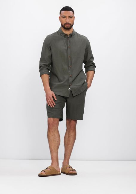 Gr&uuml;ne ANERKJENDT Kurze Hose AKJAMES COT-LINNEN-VIS SS SHORT - large