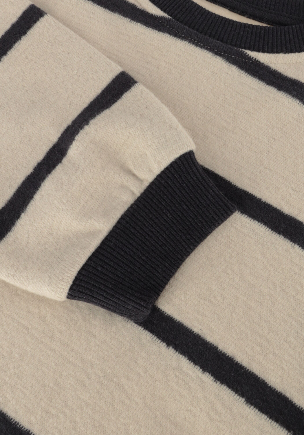 Beige PLAY UP Sweatshirt STRIPED JERSEY SWEATER B - large