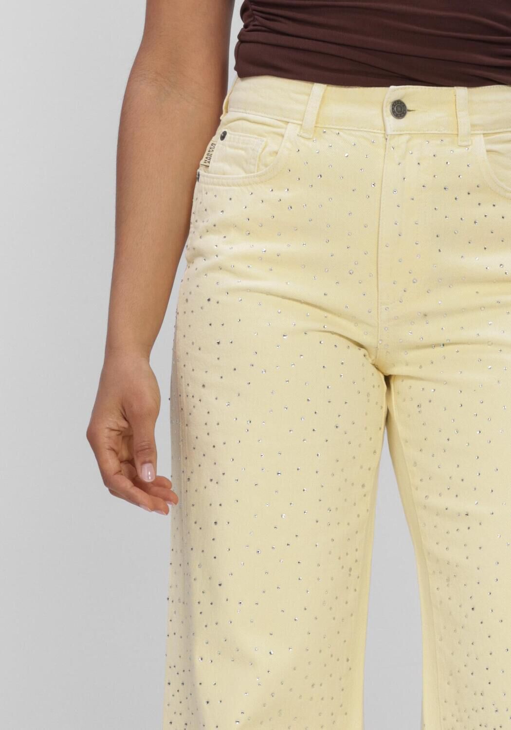 Gelbe HARPER & YVE Wide jeans MAYRA-PA - large