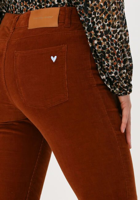 Cognacfarbene FABIENNE CHAPOT Schlaghose EVA CURDUROY FLARE TROUSERS - large