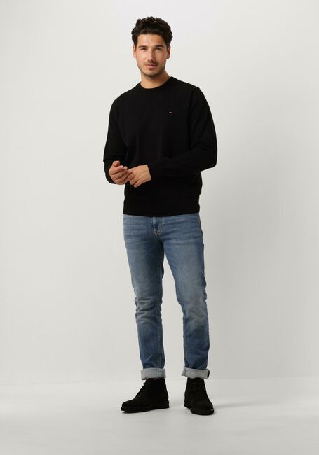 Schwarze TOMMY HILFIGER Pullover 1985 CREW NECK SWEATER - large
