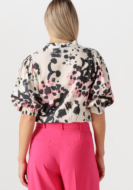 Mehrfarbige/Bunte JANSEN AMSTERDAM Blusen MANON BLOUSE WAM 199 3/4 PUFFED SLEEVE - large