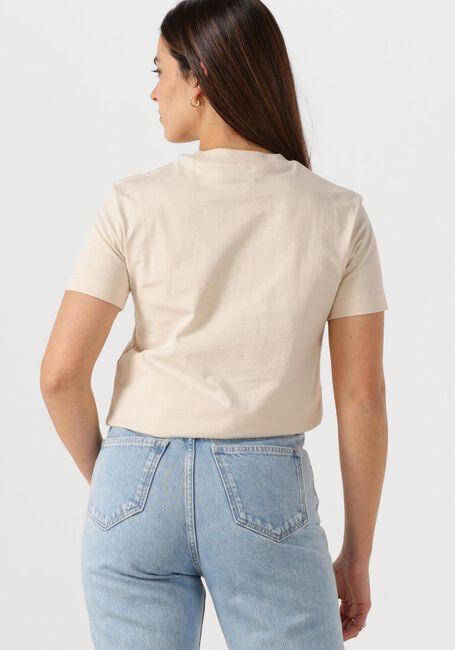 Beige CALVIN KLEIN T-shirt CK APPLIQUE REGULAR TEE - large