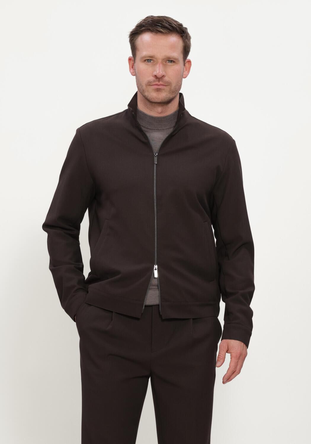 Braune STEFANO LAURAN Overshirts SL-CAMIEL - large