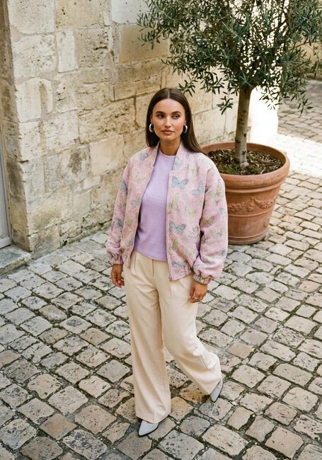 Beige STUDIO AMAYA Weite Hose JASMIN - large