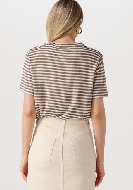 Sand MY ESSENTIAL WARDROBE T-shirt LISAMW STRIPED TEE - large