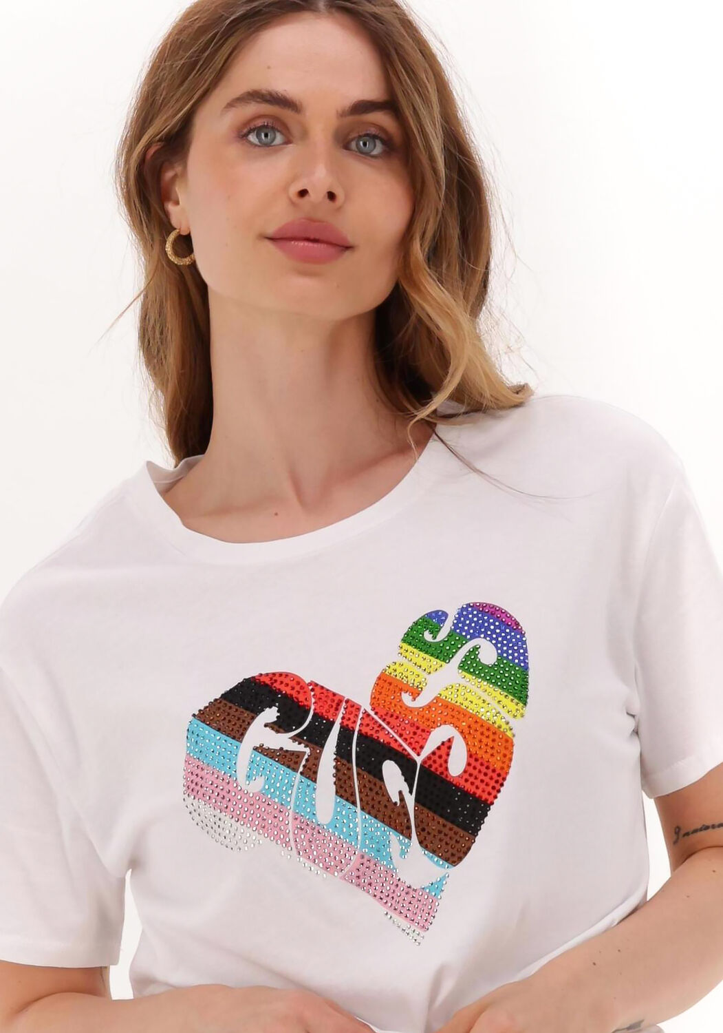 WeiBe GUESS T shirt SS RAINBOW STREET TEE Omoda