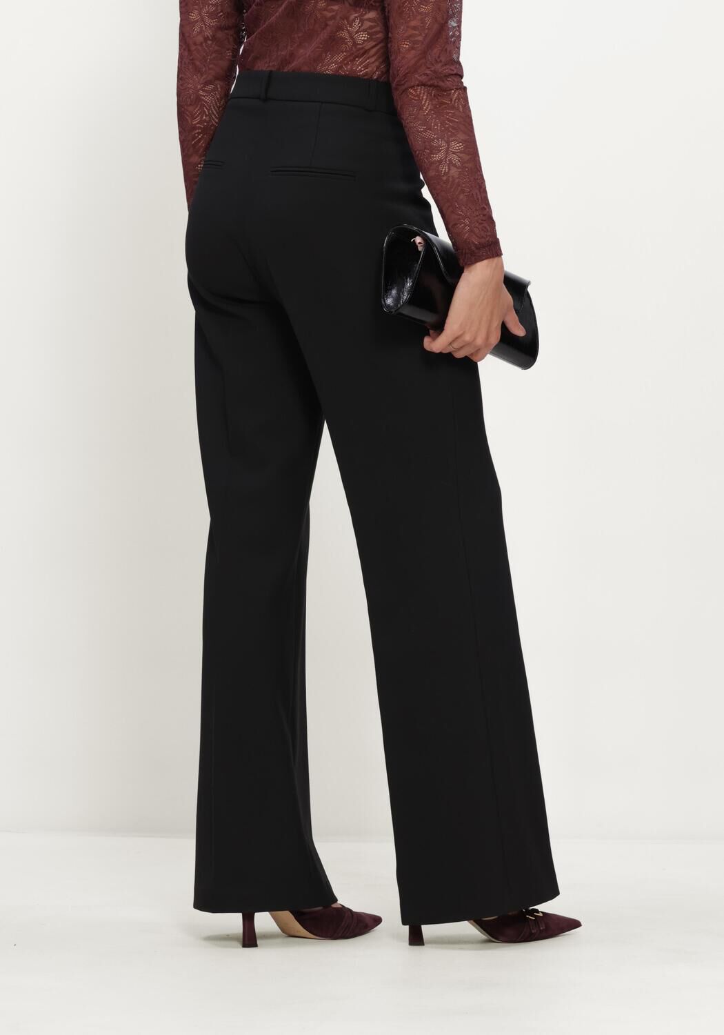 Schwarze CAMBIO Hosen FAMOUS WOOL SUBSTITUTE DOUBLE - large