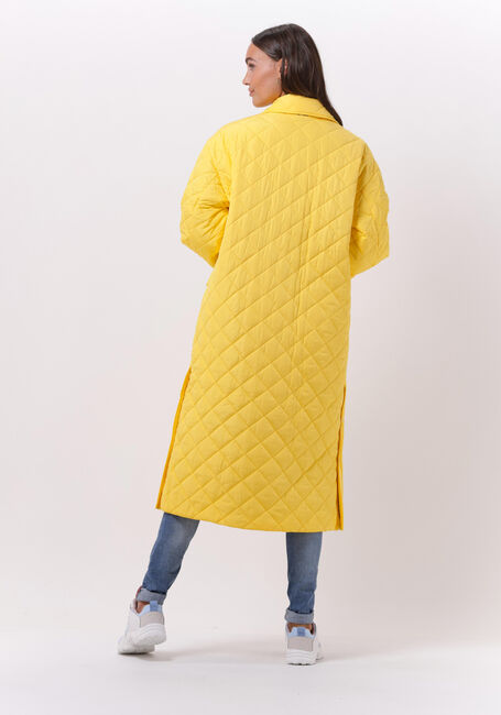 Gelbe TOMMY HILFIGER Wattierte Jack QUILTED SORONA LONG SHACKET - large