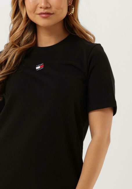 Schwarze TOMMY JEANS Minikleid TJW XS BADGE TEE DRESS - large