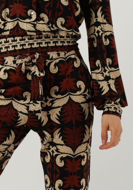Schwarze VANILIA Hose PALM RELAXED LEG - large