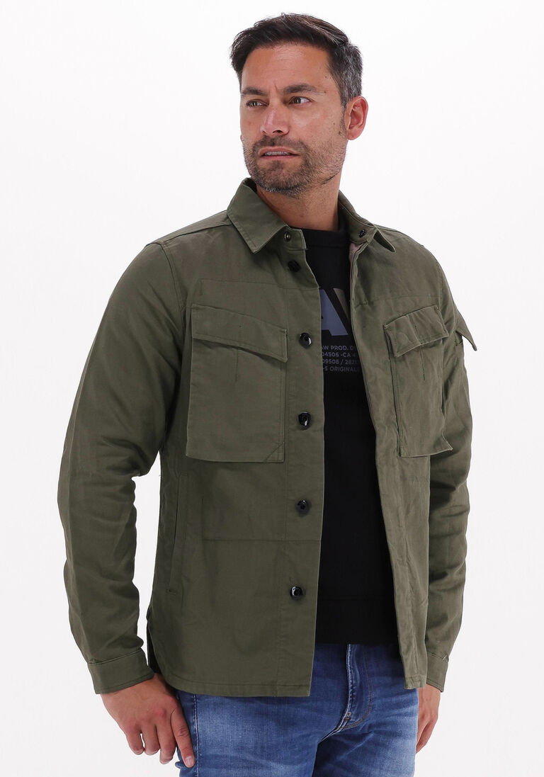 grüne g-star raw overshirt mysterious overshirt