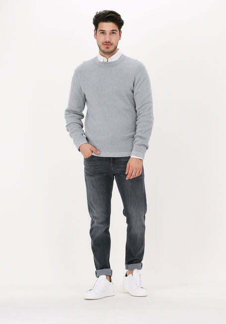 Hellblau SELECTED MEN Pullover SLHROCKS LS KNIT CREW NECK G N - large