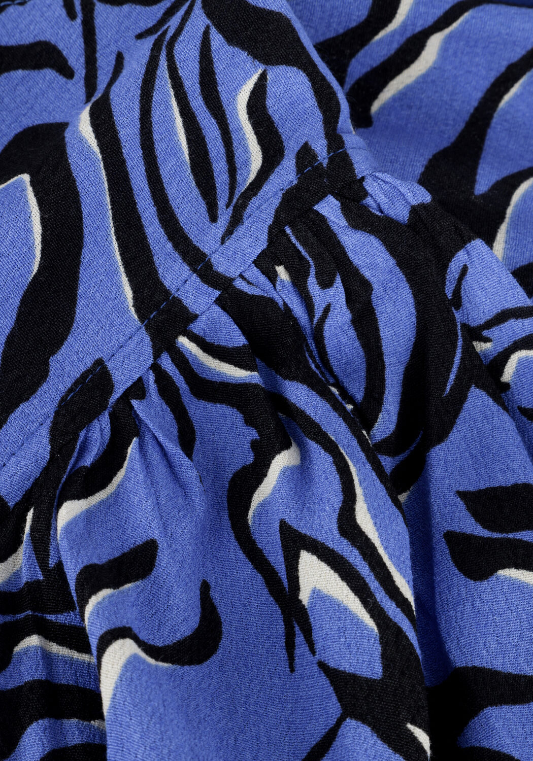 Blaue ENVII Maxikleid ENRUBY SS MIDI DRESS AOP 6696 - large