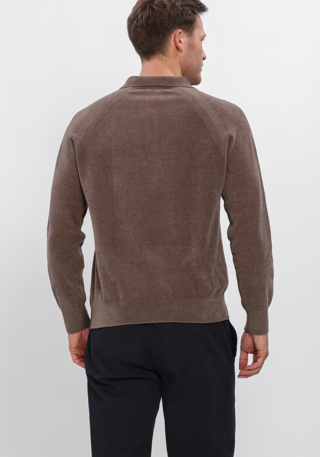 Braune PROFUOMO Pullover CHENILLE - large