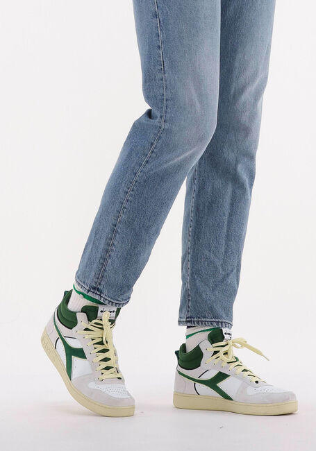 Weiße DIADORA Sneaker High MAGIC BASKET DEMI CUT - large
