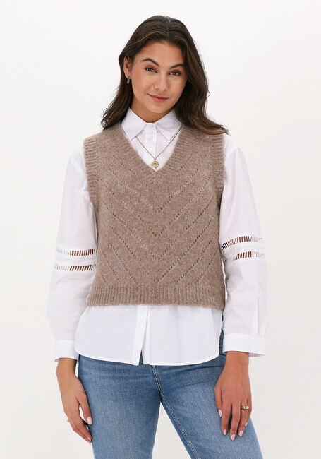 Beige NEO NOIR Spencer DIMITRI KNITT VEST - large
