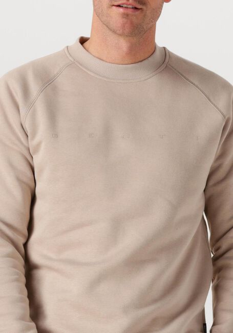 Beige GENTI Pullover BASIC LOGO SWEATER - large