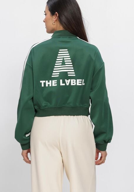 Gr&uuml;ne ALIX THE LABEL Jack LADIES KNITTED TAPES TRAINING JACKET - large