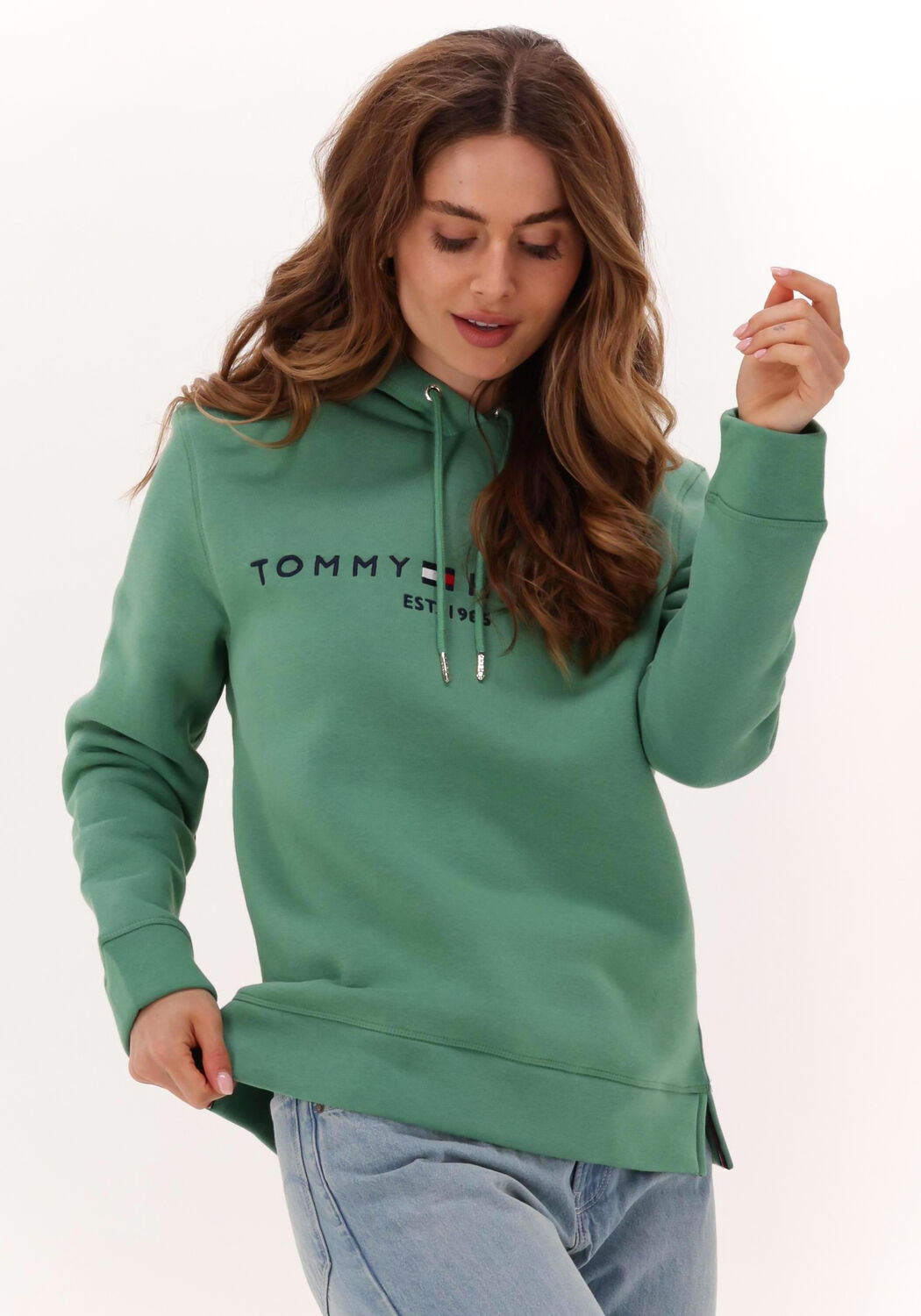 Hoodie dames tommy hilfiger sale 2025