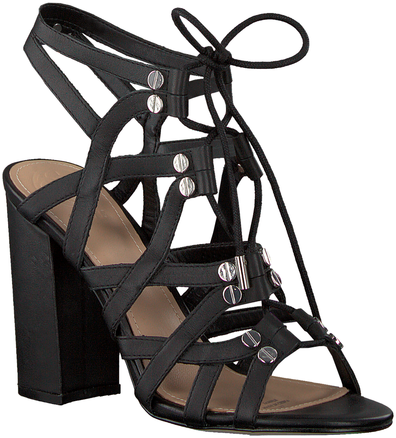Schwarze GUESS Sandalen KARLIE | Omoda