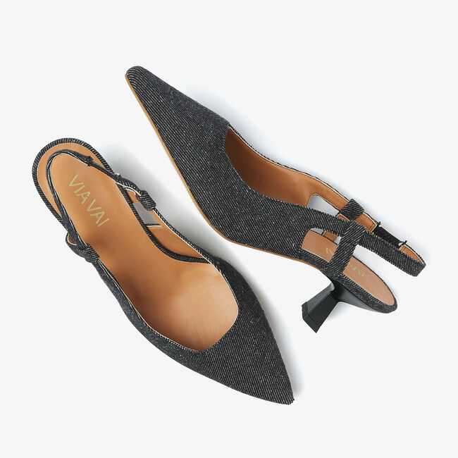 Schwarze VIA VAI Slingbacks SUZY ALIYA - large