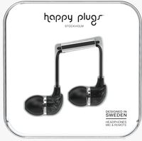 Schwarze HAPPY PLUGS Ohrstöpsel IN-EAR - medium