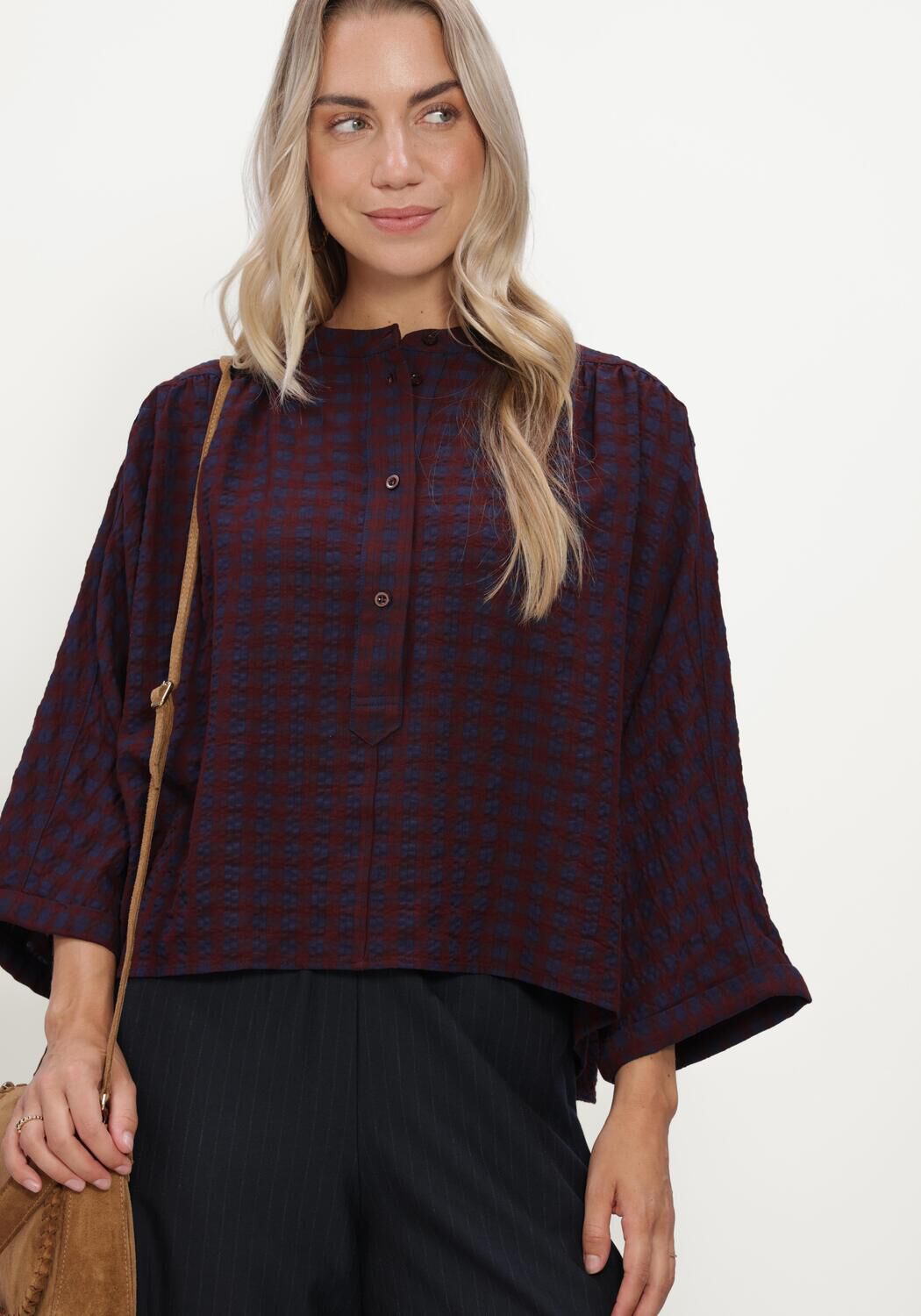 Bordeaux BY-BAR Blusen JESS BLOUSE - large