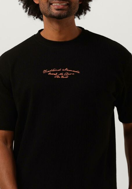 Schwarze WOODBIRD T-shirt COLE ROAD TEE - large