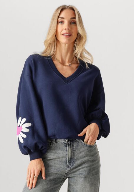 Dunkelblau YDENCE Sweatshirt SWEATER MADELIEF - large
