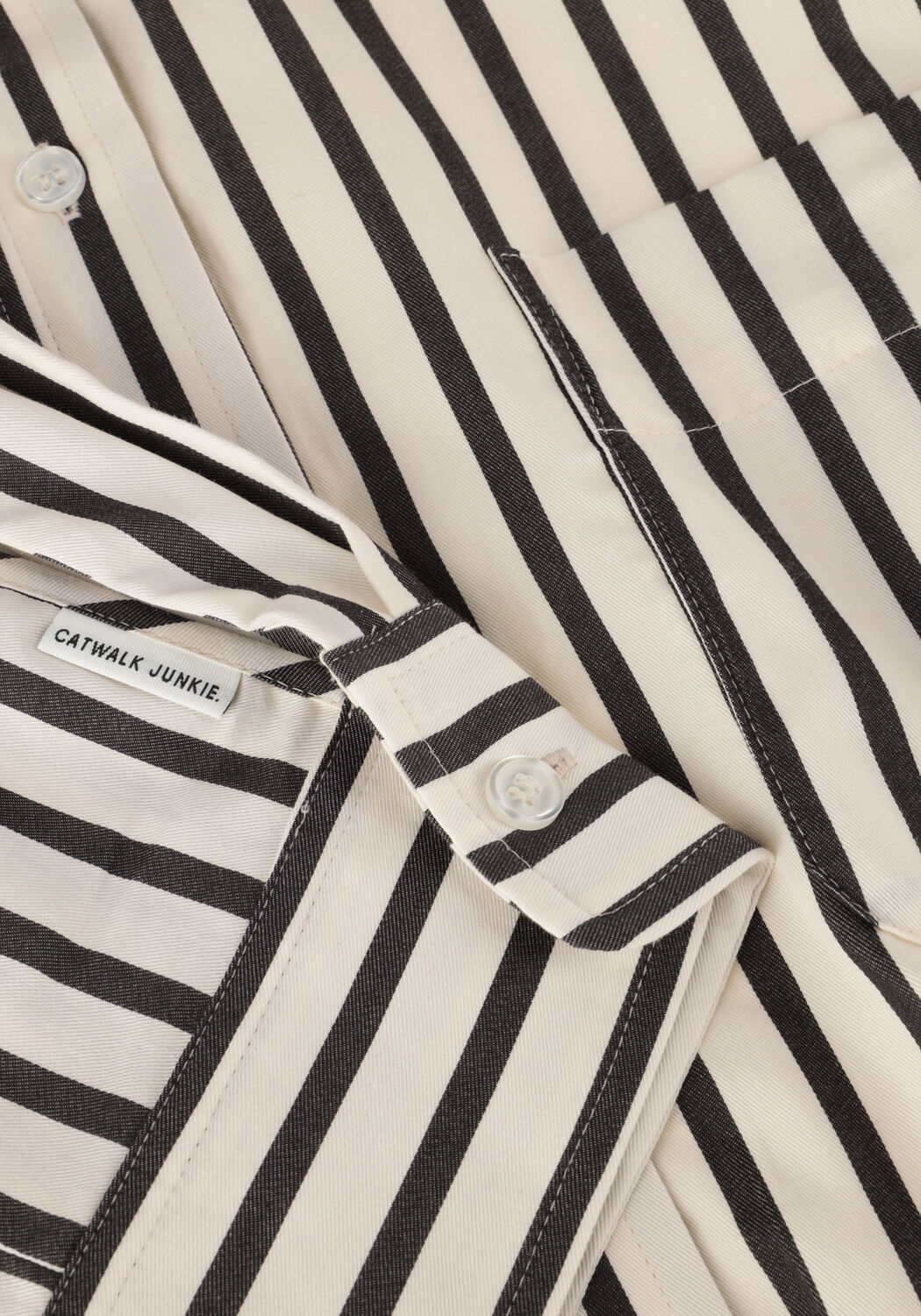 Ecru CATWALK JUNKIE Blusen CROPPED BUTTON UP BLOUSE - large